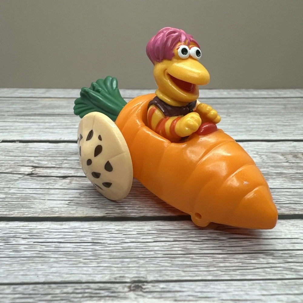 Vintage Fraggle Rock 1987 Gobo‎ Driving Carrot Car from McDonald's HAPPY MEAL